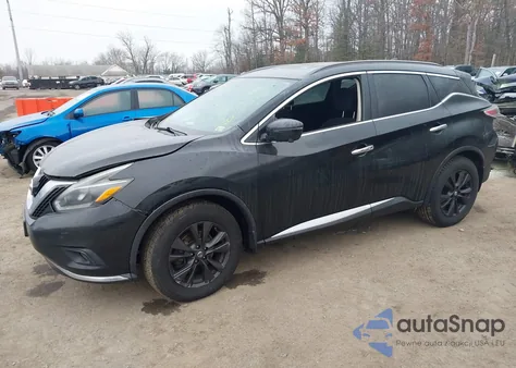 2018 Nissan Murano Sv z USA, uszkodzony, nr VIN 5N1AZ2MH2JN146907